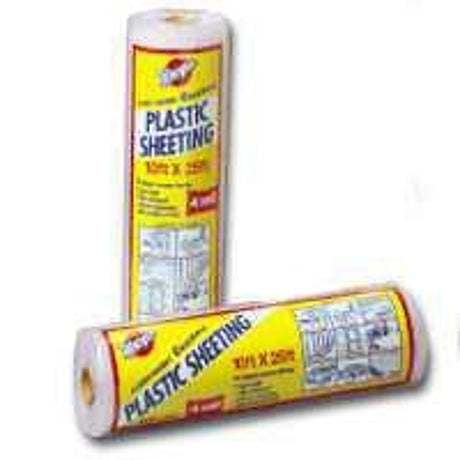 Warp's 4CH-1550 Poly Film, 50 ft L, 15 ft W, 4 mil Thick, Clear, Pack of 2