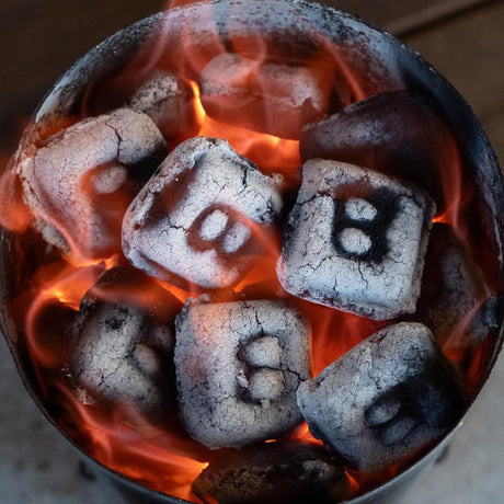 B&B Charcoal All Natural Hickory and Oak Charcoal Briquettes 8.8 lb