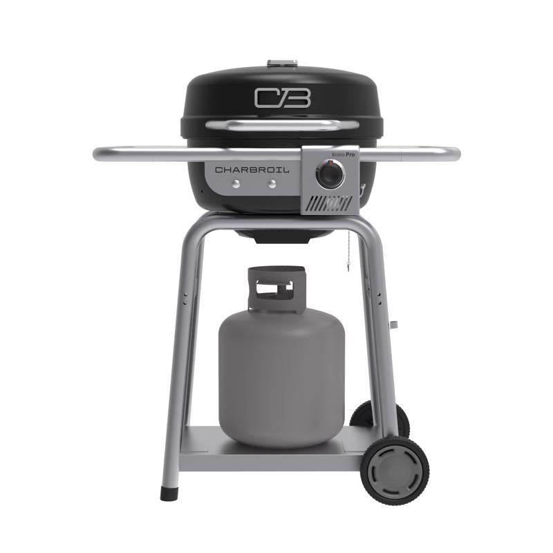 Charbroil Bistro Pro 1 Burner Charcoal/Liquid Propane Grill Black/Silver