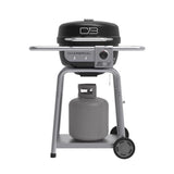 Charbroil Bistro Pro 1 Burner Charcoal/Liquid Propane Grill Black/Silver