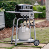 Charbroil Bistro Pro 1 Burner Charcoal/Liquid Propane Grill Black/Silver