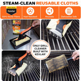 Q-Swiper Steam Clean Grill Cleaning Kit 3 pc, Pack of 6