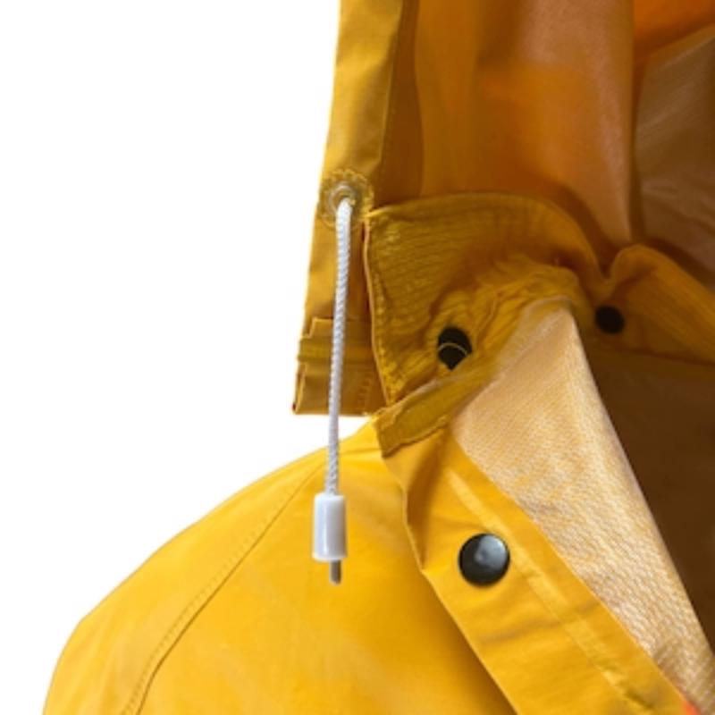 Boss Yellow PVC/Polyester Rain Jacket M