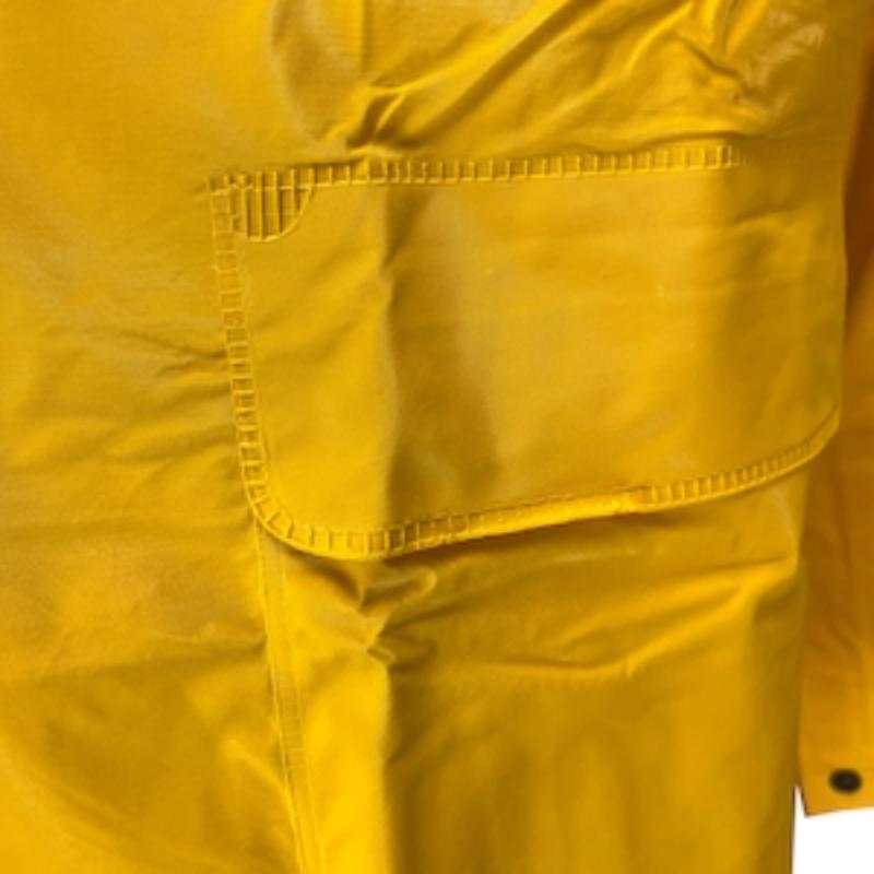 Boss Yellow PVC/Polyester Rain Jacket M