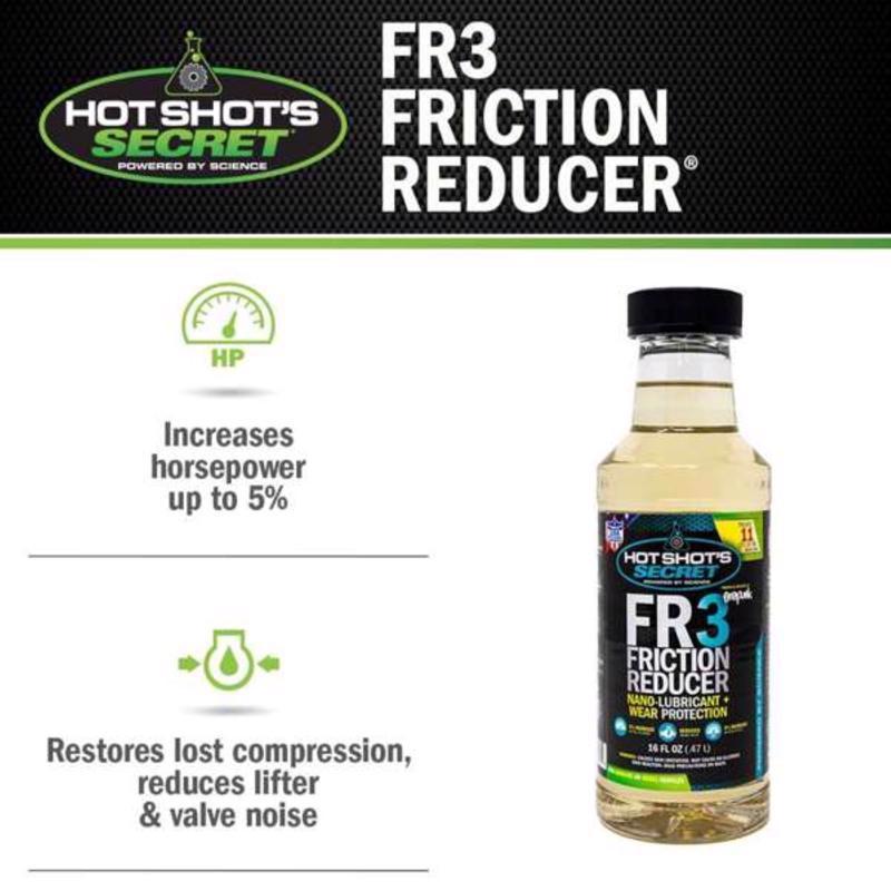 Hot Shot's Secret FR3 Friction Reducer Oil Additive 16 fl. oz.