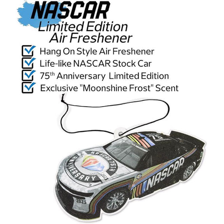 Nascar Moonshine Frost Scent Car Air Freshener Solid 1 pk, Pack of 8