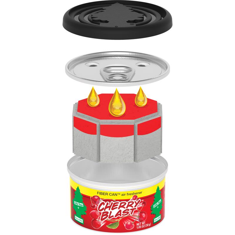 Little Trees Cherry Blast Scent Car Air Freshener 1.05 oz Solid 1 pk