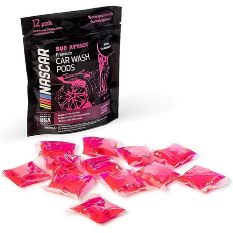 Nascar Sud Attack Concentrated Car Wash Pods 12 ct, Pack of 6
