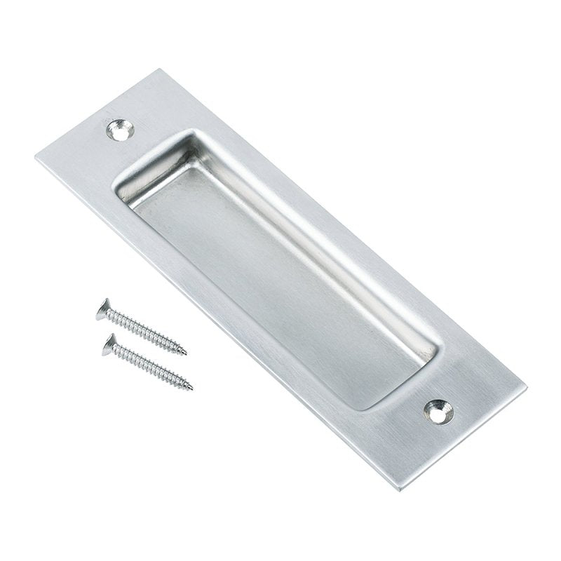 Renin BD460-SS Rectangular Door Pull, 53 mm W, 15.5 mm D, 165 mm H, Satin Nickel