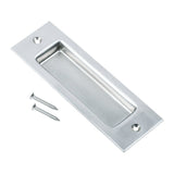 Renin BD460-SS Rectangular Door Pull, 53 mm W, 15.5 mm D, 165 mm H, Satin Nickel