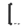 Renin Deben Series BD413-MB Barn Door Handle, 214 mm L Handle, Steel, Matte, Black