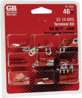 Gardner Bender TK-1822 Terminal Lug Kit, Includes: (10) Ring Terminals, (10) Spade Terminals, (10) Female Disconnects