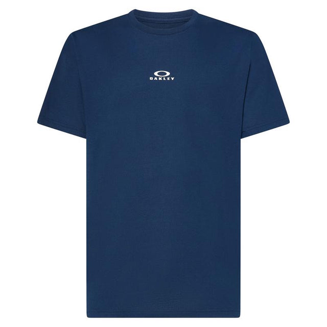 Oakley Bark New M Short Sleeve Men's Crew Neck Navy Tee Shirt