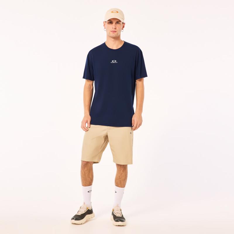 Oakley Bark New M Short Sleeve Men's Crew Neck Navy Tee Shirt