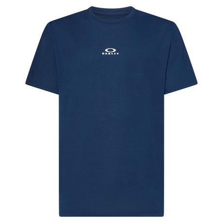 Oakley Bark New L Short Sleeve Men's Crew Neck Navy Tee Shirt