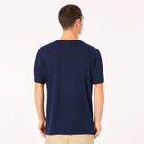 Oakley Bark New XXL Short Sleeve Men's Crew Neck Navy Tee Shirt