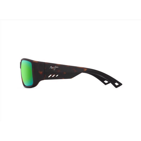 Maui Jim Keha AF Men's Matte Dark Havana Frame Maui Green Lens Polarized Sunglasses
