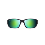 Maui Jim Local Kine Men's Black/Tran Green/Lt Trans Grey Frame Maui Green Lens Polarized Sunglasses