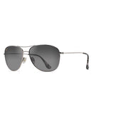 Maui Jim Cliff House Unisex Silver Frame Neutral Grey Lens Polarized Sunglasses