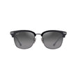 Maui Jim Kalaunu AF Unisex Shiny Black w/Dark Silver Frame Neutral Grey Lens Polarized Sunglasses