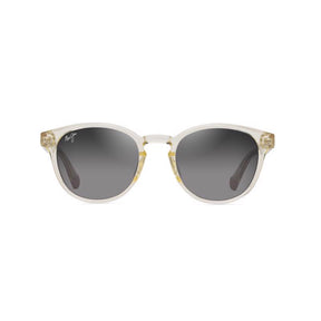 Maui Jim Hiehie Unisex Shiny Trans Yellow Frame Neutral Grey Lens Polarized Sunglasses