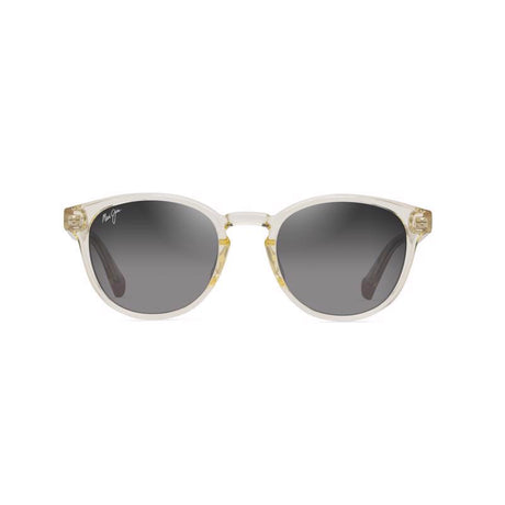 Maui Jim Hiehie Unisex Shiny Trans Yellow Frame Neutral Grey Lens Polarized Sunglasses