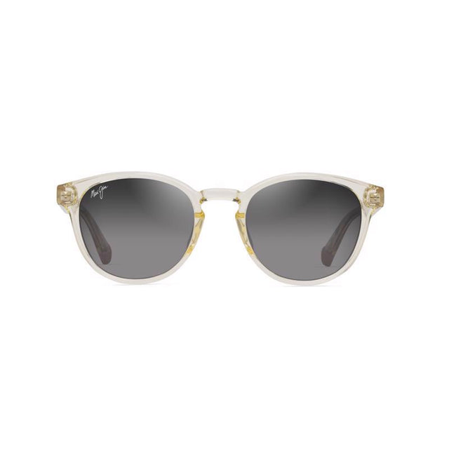 Maui Jim Hiehie Unisex Shiny Trans Yellow Frame Neutral Grey Lens Polarized Sunglasses