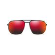 Maui Jim Sharks Cove Unisex Matte Black Frame Hawaii Lava Lens Polarized Sunglasses