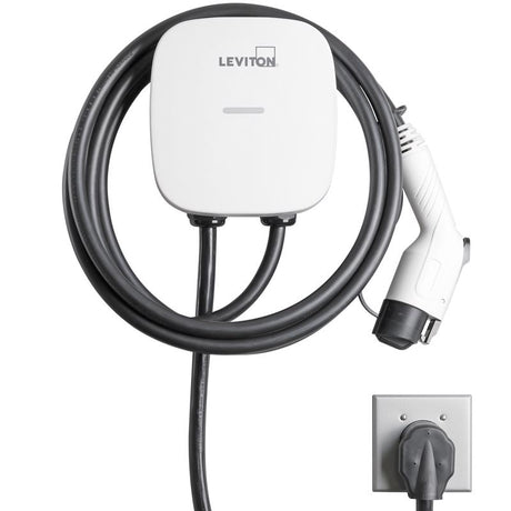 Leviton EV Series 240 40 Level 2 Electric Vehicle Charging Station With Wi-Fi 25