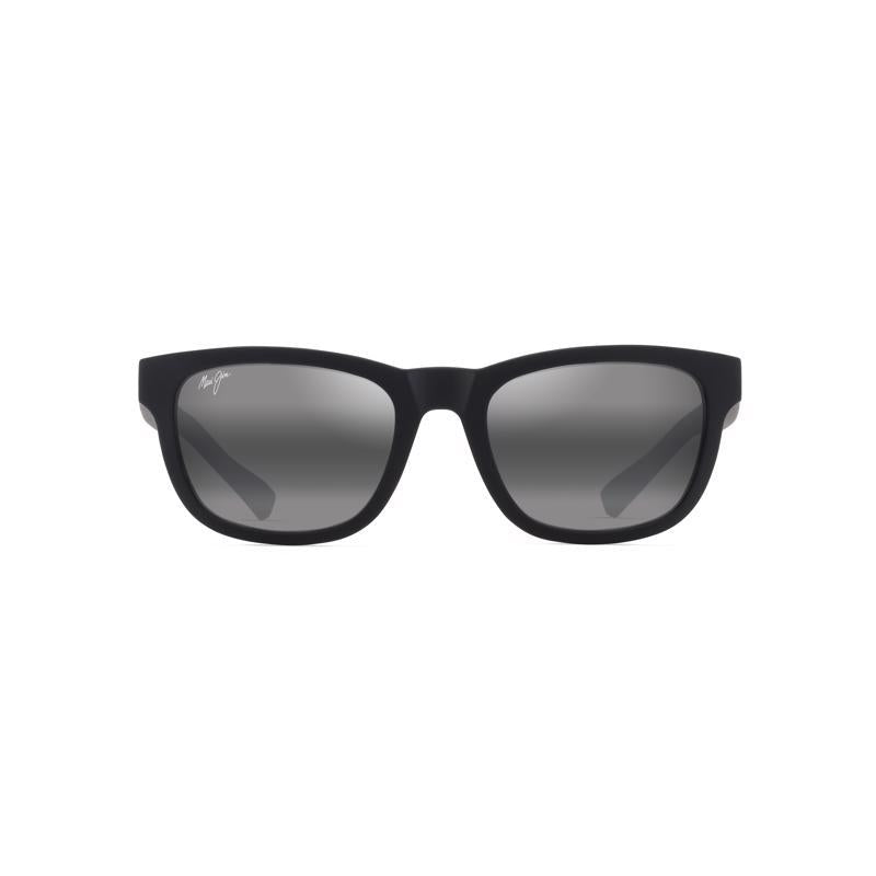 Maui Jim Kapii Unisex Matte Black Frame Neutral Gray Lens Polarized Sunglasses