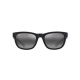 Maui Jim Kapii Unisex Matte Black Frame Neutral Gray Lens Polarized Sunglasses