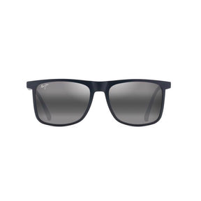 Maui Jim Makamae Unisex Matte Blue Frame Neutral Grey Lens Polarized Sunglasses