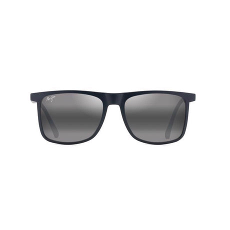 Maui Jim Makamae Unisex Matte Blue Frame Neutral Grey Lens Polarized Sunglasses