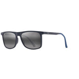 Maui Jim Makamae Unisex Matte Blue Frame Neutral Grey Lens Polarized Sunglasses