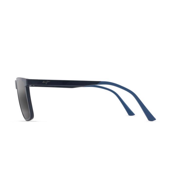 Maui Jim Makamae Unisex Matte Blue Frame Neutral Grey Lens Polarized Sunglasses