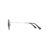 Maui Jim Olali AF Unisex Shiny Silver w/Black Frame Neutral Grey Lens Polarized Sunglasses
