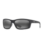 Maui Jim Kanaio Coast Unisex Matte Soft Black/White/Blue Frame Neutral Grey Lens Polarized Sunglasse