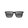 Maui Jim One Way Unisex Gray Stripe Frame Neutral Gray Lens Polarized Sunglasses