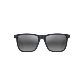 Maui Jim One Way Unisex Gray Stripe Frame Neutral Gray Lens Polarized Sunglasses