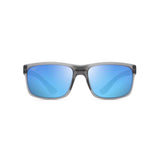 Maui Jim Pokowai Arch Unisex Translucent Matte Gray Frame Blue Hawaii Lens Polarized Sunglasses
