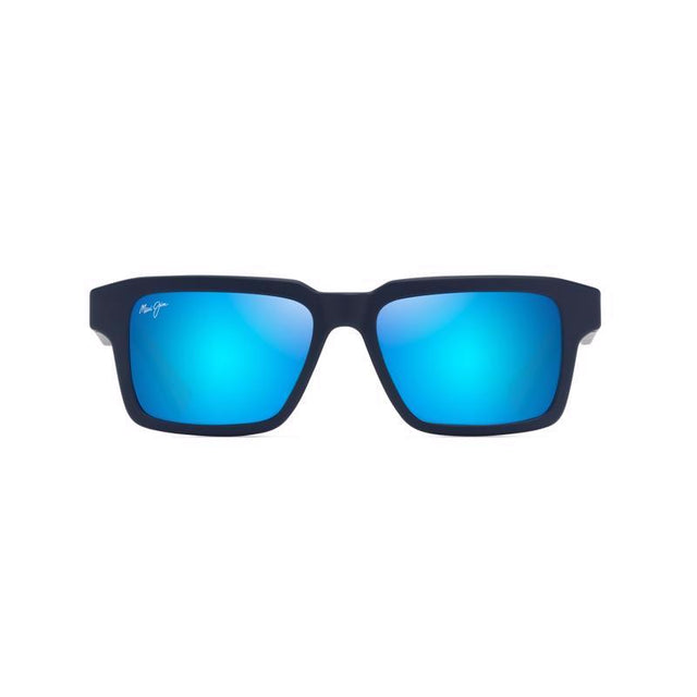 Maui Jim Kahiko Unisex Matte Dark Blue Frame Blue Hawaii Lens Polarized Sunglasses