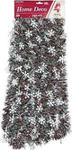 Holidaytrims 3686434 Snowflakes Christmas Garland, 18 in L, Pack of 12