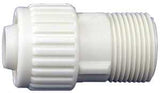 Flair-It 16872 Tube to Pipe Adapter, 3/4 in, PEX x MPT, Polyoxymethylene, White, 1/PK