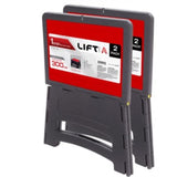 Lift Ladders 8.66 in. H X 13.38 in. W X 10.04 in. D 300 lb. capacity 1 step Plastic Folding Step Sto, Pack of 4