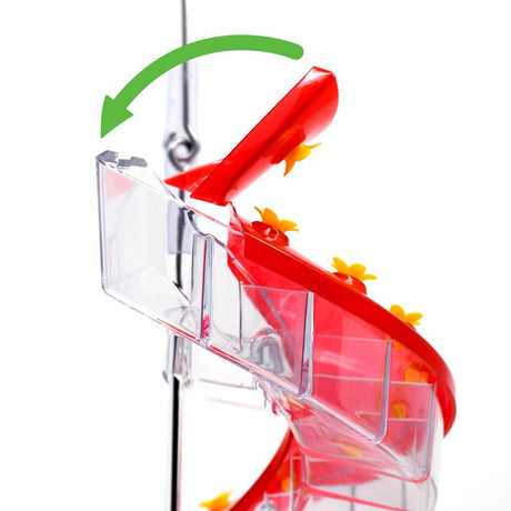 Cascade Hummingbird 23.5 fl. oz. Polypropylene DNA Amethyst Nectar Bird Feeder 32 ports