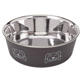 Proselect Espresso Stainless Steel 15 oz Pet Bowl For Dogs, Pack of 6