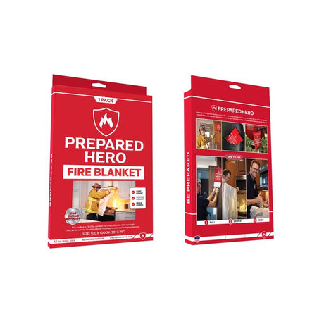 Prepared Hero Fire Blanket For Household, Pack of 7