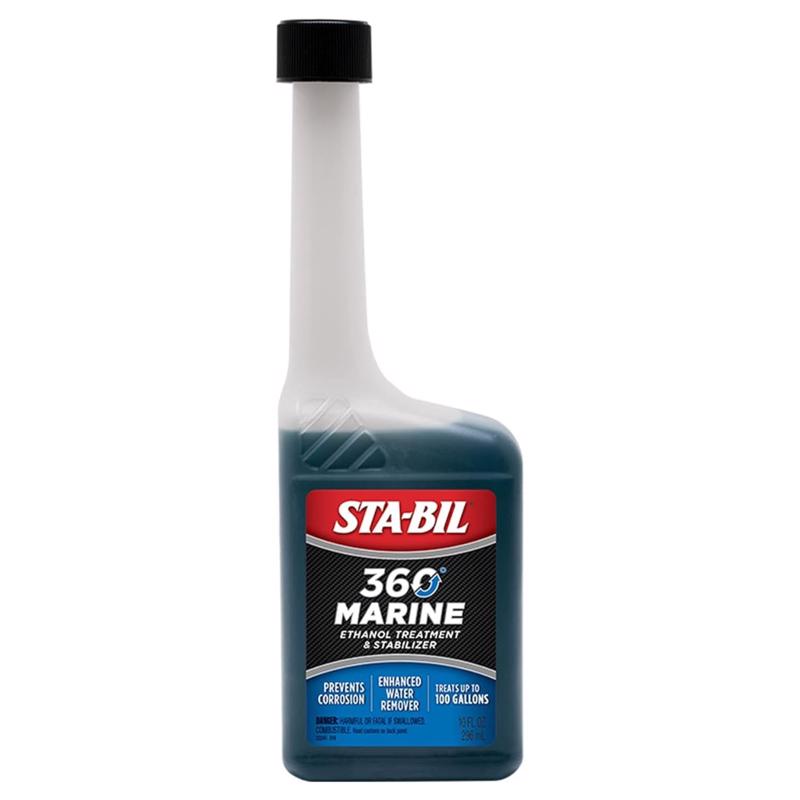 STA-BIL 360 Marine Gasoline Ethanol Treatment and Fuel Stabilizer 10 oz, Pack of 12
