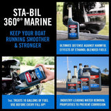 STA-BIL Marine Gasoline Fuel injector/Carburetor Cleaner 8 oz, Pack of 6