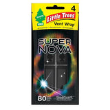 Little Trees Vent Wrap Supernova Scent Car Air Freshener Solid 4 pk, Pack of 24